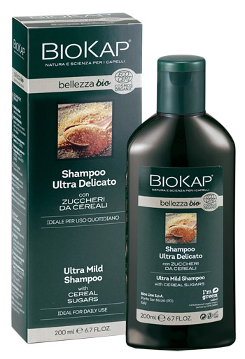 BIOKAP BELLEZZA BIO SHAMPOO ULTRA DELICATO COSMOS ECOCERT 200 ML BIOSLINE - pharmaonline24.it