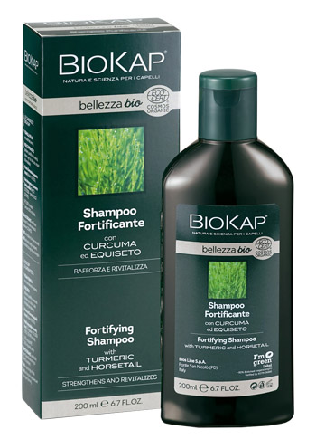 BIOKAP BELLEZZA BIO SHAMPOO FORTIFICANTE COSMOS ECOCERT 200 ML BIOSLINE - pharmaonline24.it