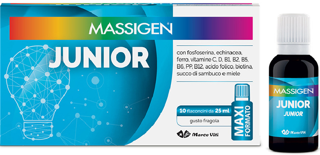 MASSIGEN JUNIOR 10 FLACONI DA 25 ML - pharmaonline24.it