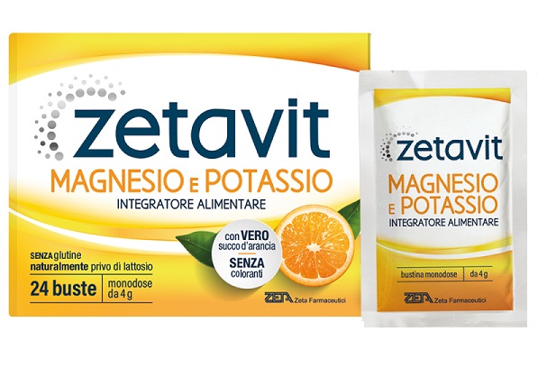 ZETAVIT MAGNESIO POTASSIO SENZA ZUCCHERO 24 BUSTINE DA 6 G - pharmaonline24.it