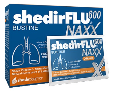 SHEDIRFLU 600 NAXX ARANCIA SENZA ZUCCHERI 20 BUSTINE - pharmaonline24.it