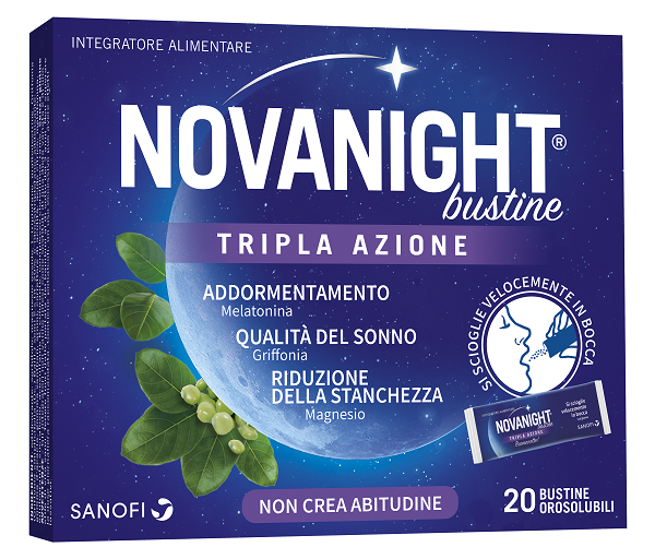 NOVANIGHT 20 BUSTINE TRIPLA AZIONE - pharmaonline24.it