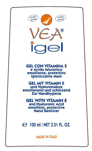 VEA IGEL GEL MANI IGIENIZZANTE VITAMINA E ACIDO IALURONICO 100 ML - pharmaonline24.it