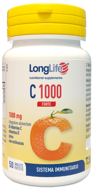 LONGLIFE C 1000 FORTE 50 TAVOLETTE - pharmaonline24.it