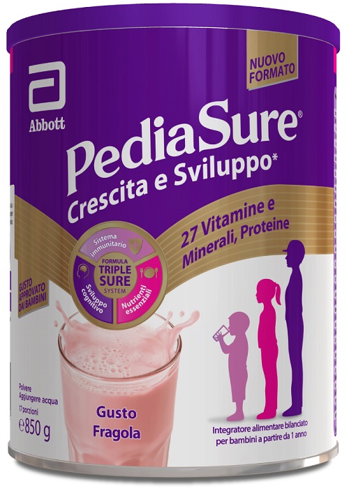 PEDIASURE CRESCITA&SVILUPPO FRAGOLA 850 G - pharmaonline24.it