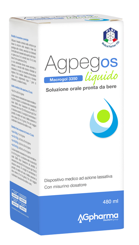 AGPEG OS MACROGOL 3350 LIQUIDO 480 ML - pharmaonline24.it