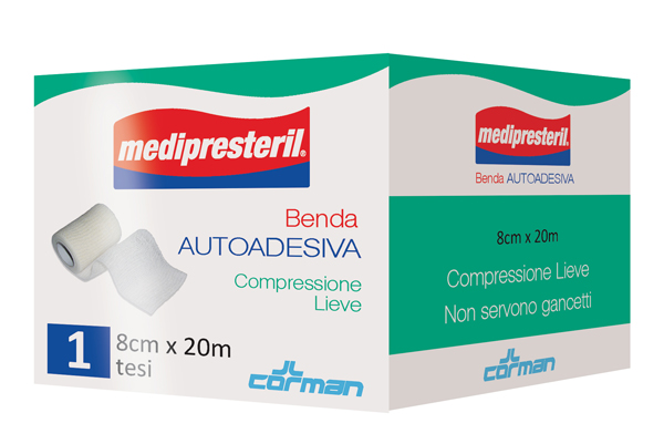 MEDIPRESTERIL BENDA AUTOADESIVA 8X2000 CM 1 PEZZO - pharmaonline24.it