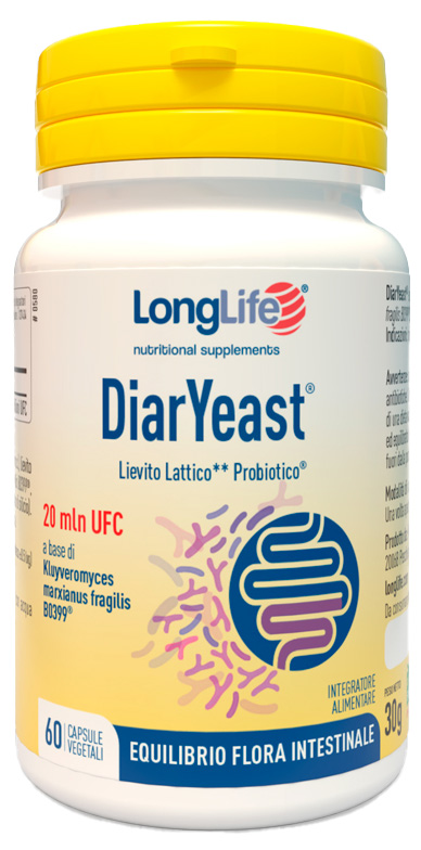 LONGLIFE DIARYEAST 60 CAPSULE VEGETALI - pharmaonline24.it