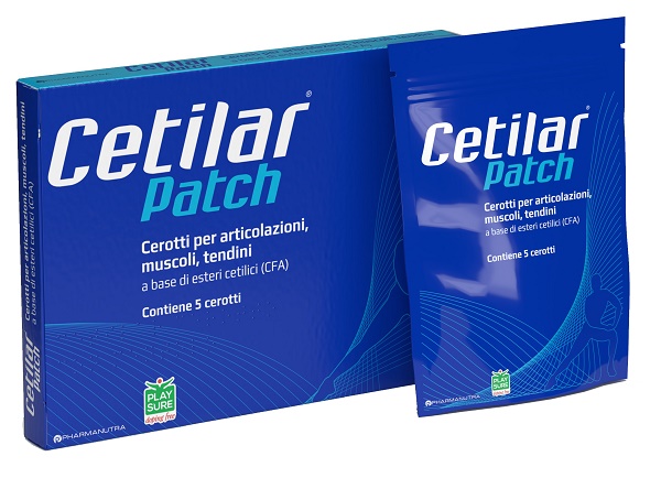 CEROTTO MONOUSO CETILAR PATCH PER ARTICOLAZIONI MUSCOLI E TENDINI 5 PEZZI - pharmaonline24.it