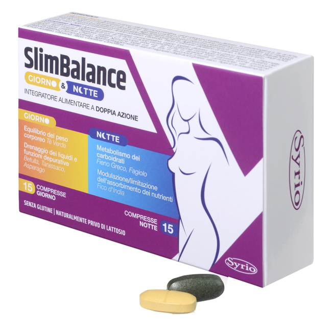 SLIM BALANCE GIORNO E NOTTE 15 COMPRESSE GIORNO 15 COMPRESSE NOTTE - pharmaonline24.it
