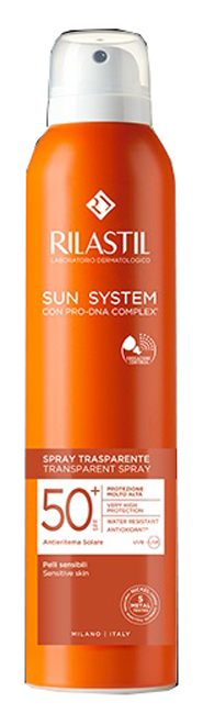 RILASTIL SUN SYSTEM TRASPARENT SPRAY SPF50+ 200 ML - pharmaonline24.it