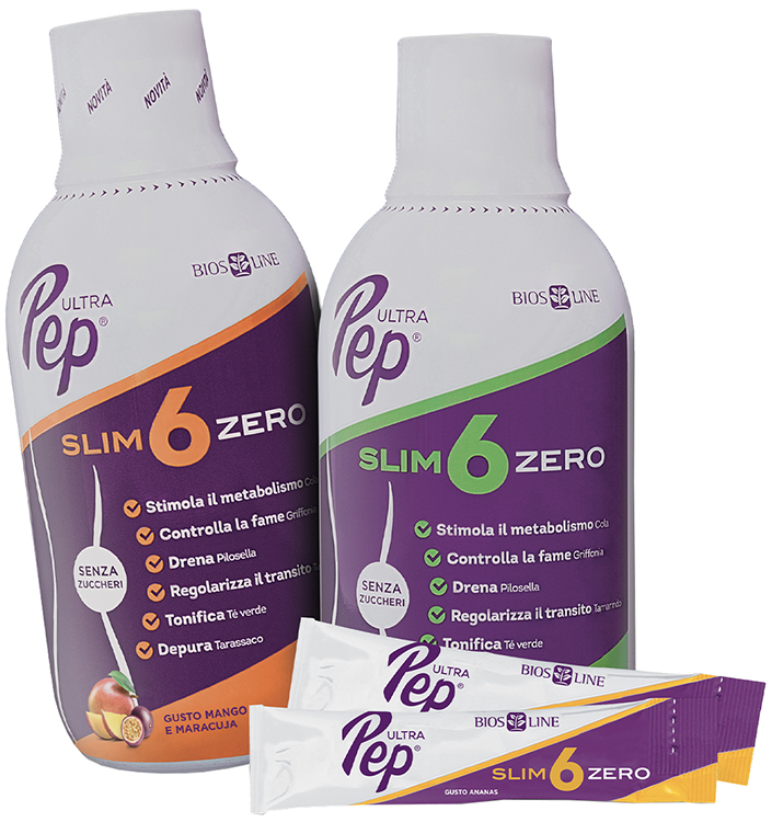 ULTRA PEP SLIM 6 ZERO ANANAS 500 ML BIOSLINE - pharmaonline24.it