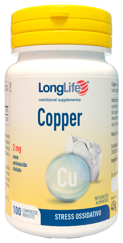 LONGLIFE COPPER 100 COMPRESSE RIVESTITE - pharmaonline24.it