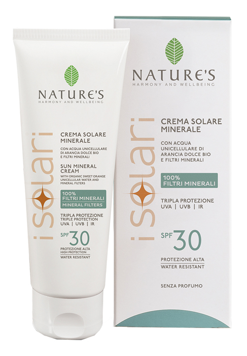 NATURE'S I SOLARI CREMA VISO CORPO MINERALE SPF30 100 ML - pharmaonline24.it