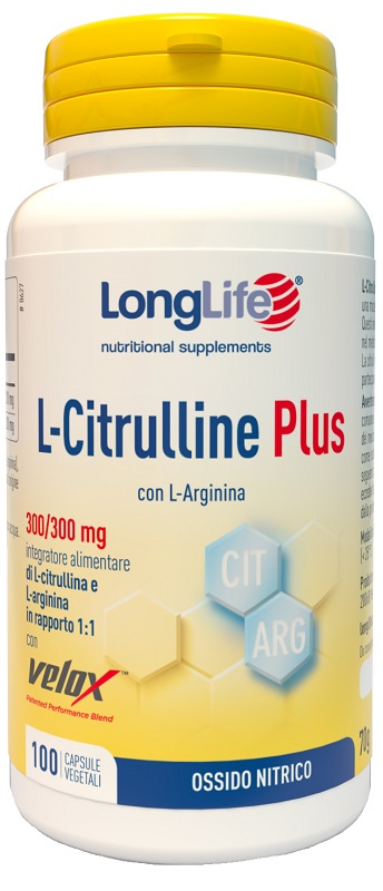 LONGLIFE L-CITRULLINE PLUS 100 CAPSULE VEGETALI - pharmaonline24.it