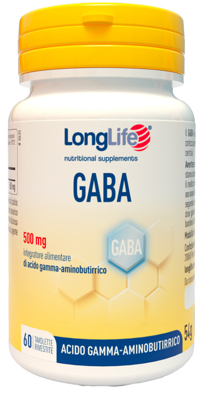 LONGLIFE GABA 500MG 60 TAVOLETTE RIVESTITE - pharmaonline24.it