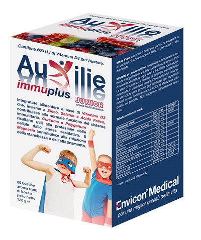 AUXILIE IMMUPLUS JUNIOR SOLUBILE 30 STICK PACK - pharmaonline24.it