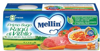 MELLIN PRIMOSUGO RAGU' DI VITELLO 2 VASETTI DA 80 G - pharmaonline24.it