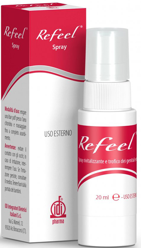 REFEEL SPRAY RIVITALIZZANTE E TROFICO DEI GENITALI ESTERNI FEMMINILI 20 ML - pharmaonline24.it