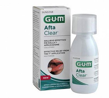 GUM AFTACLEAR RINSE 120 ML COLLUTORIO - pharmaonline24.it