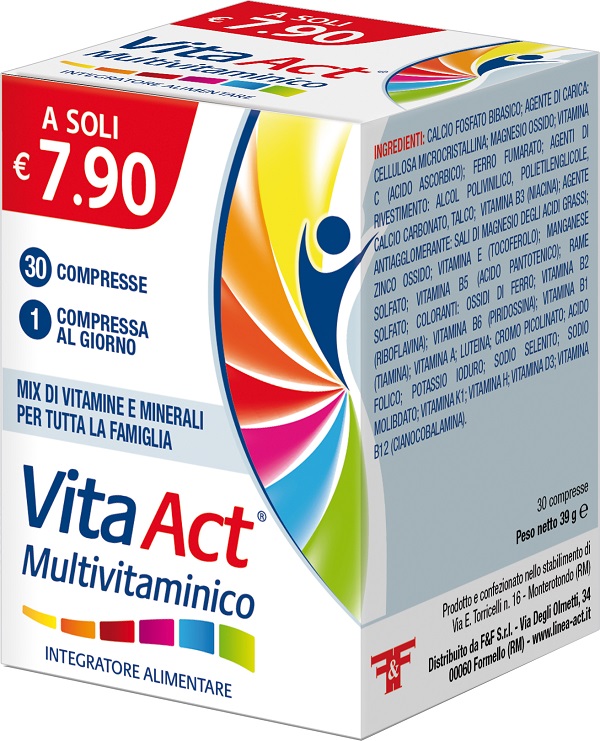 VITA ACT MULTIVITAMINICO 30 COMPRESSE - pharmaonline24.it