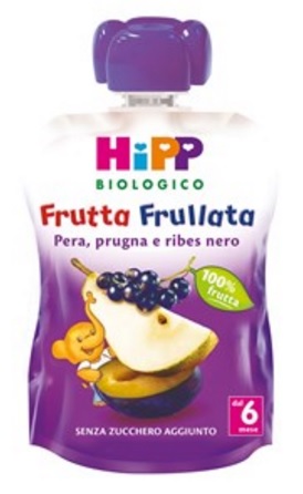 HIPP BIO FRUTTA FRULLATA PERA PRUGNA RIBES 90 G - pharmaonline24.it
