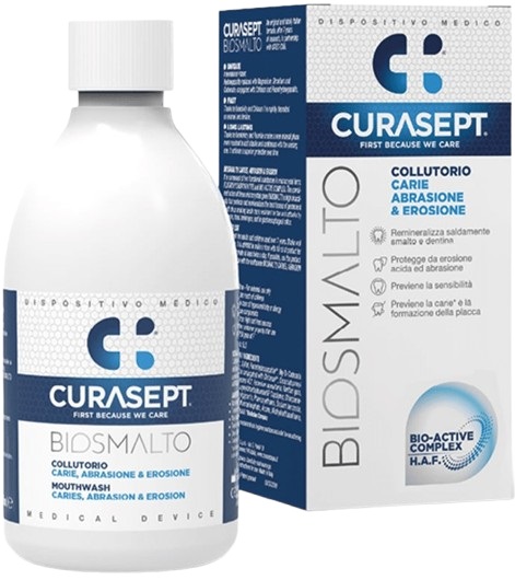 CURASEPT BIOSMALTO COLLUTORIO CARIE ABRASIONE&EROSIONE 300 ML - pharmaonline24.it