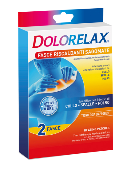 DOLORELAX FASCIA RISCALDANTE SAGOMATA 2 PEZZI - pharmaonline24.it