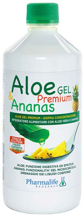 ALOE GEL PREMIUM & ANANAS 1 LITRO - pharmaonline24.it