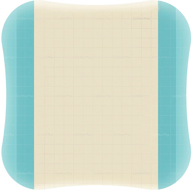 MEDICAZIONE SPECIALE ATTIVA CON IDROCOLLOIDE CON BORDI SMUSSATI COMFEEL PLUS 10X10 CM 10 PEZZI - pharmaonline24.it