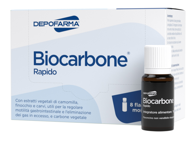 BIOCARBONE RAPIDO 8 FLACONCINI - pharmaonline24.it