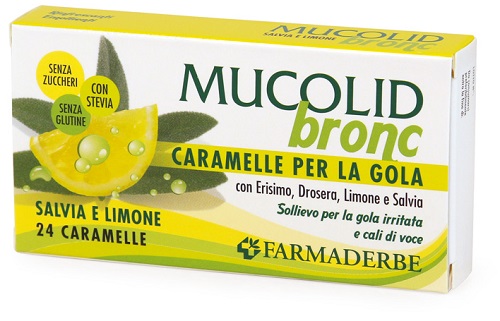MUCOLID BRONC SALVIA & LIMONE 24 CARAMELLE - pharmaonline24.it