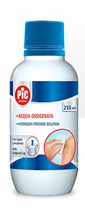 PIC SOLUTION ACQUA OSSIGENATA 10 VOLUMI PEROSSIDO DI IDROGENO 3% 250 ML - pharmaonline24.it