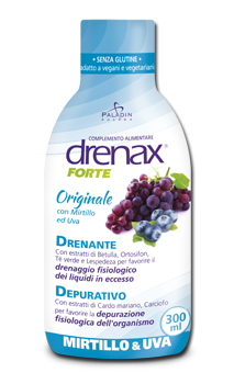 DRENAX FORTE ORIGINALE CON MIRTILLO E UVA 300 ML - pharmaonline24.it