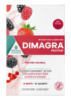 DIMAGRA PROTEIN RED FRUIT 10 BUSTE - pharmaonline24.it