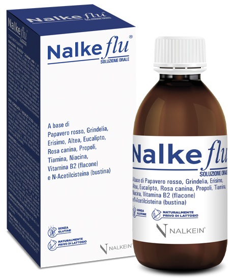 NALKEFLU SOLUZIONE ORALE 200 ML + 1  BUSTINA DA 2,5 G - pharmaonline24.it