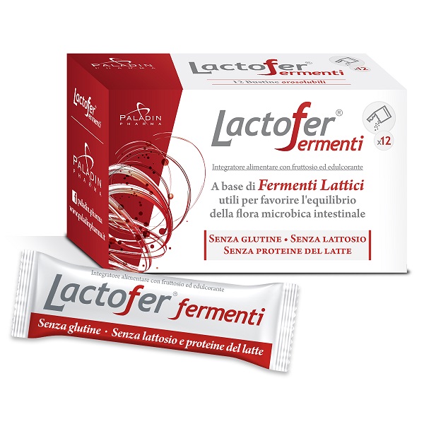 LACTOFER FERMENTI 12 BUSTINE OROSOLUBILI - pharmaonline24.it