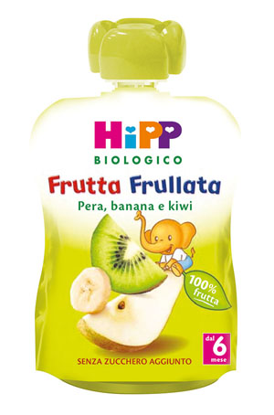 HIPP BIO FRUTTA FRULLATA PERA BANANA KIWI 90 G - pharmaonline24.it