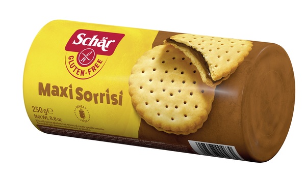 SCHAR MAXI SORRISI BISCOTTI CON CREMA AL CACAO 250 G - pharmaonline24.it