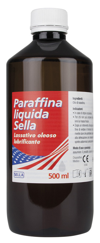 PARAFFINA LIQUIDA MD LASSATIVO 500 ML SELLA - pharmaonline24.it