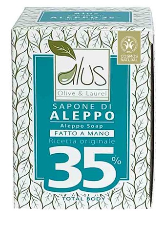 ALUS OLIVE & LAUREL SAPONE DI ALEPPO FATTO A MANO 35% 200 G - pharmaonline24.it