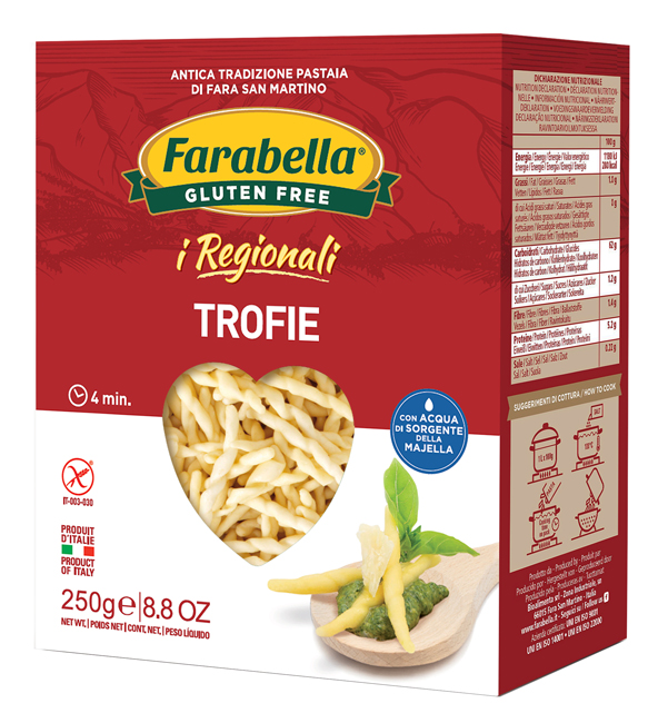 FARABELLA TROFIE I REGIONALI PASTA FRESCA STABILIZZATA 250 G - pharmaonline24.it
