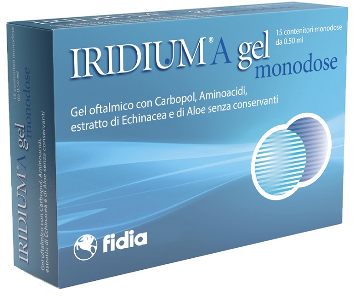 IRIDIUM A GEL OFTALMICO MONODOSE 15 CONTENITORI DA 0,50 ML - pharmaonline24.it