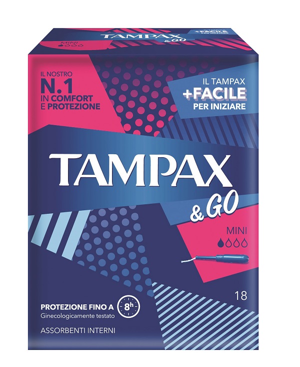 TAMPAX & GO MINI 18 PEZZI - pharmaonline24.it