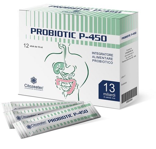 PROBIOTIC P-450 12 STICK MONODOSE 10 ML - pharmaonline24.it