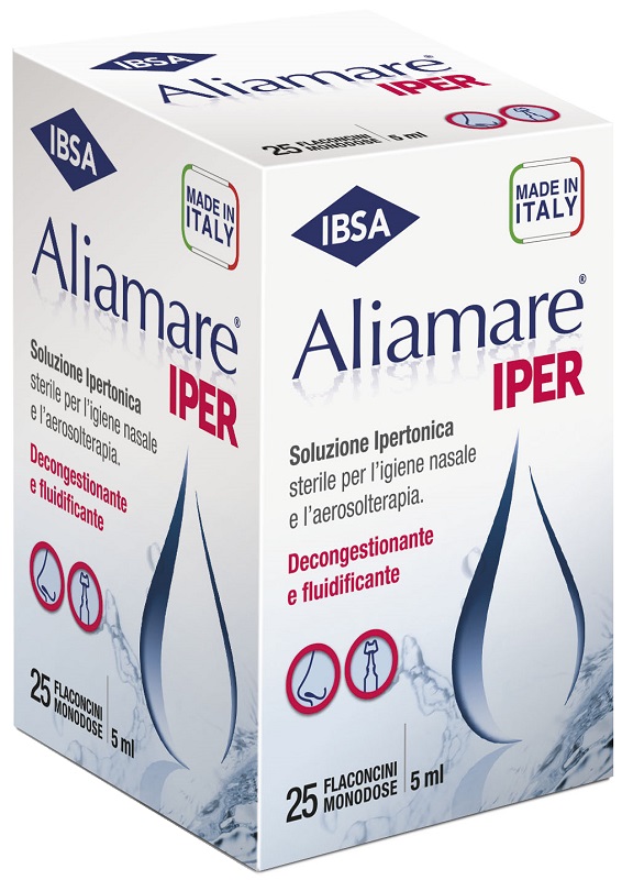 ALIAMARE IPER 25 FLACONCINI IPERTONICI DA 5 ML - pharmaonline24.it