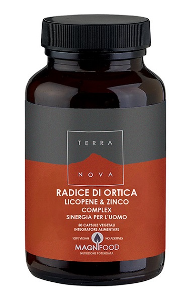 TERRANOVA RADICE ORTICA LICOPENE ZINCO SINERGIA UOMO 50 CAPSULE - pharmaonline24.it