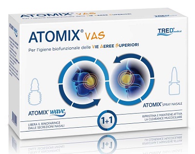ATOMIX VAS KIT PER IGIENE FUNZIONALE DELLE VIE AEREE SUPERIORI ATOMIC WAVE + SPRAY - pharmaonline24.it
