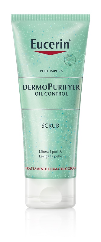 EUCERIN PELLE IMPURA DERMOPURIFYER OIL CONTROL SCRUB 100 ML - pharmaonline24.it