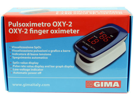 PULSOXIMETRO DA DITO OXY-2 SCHERMO LED 60X30,5X32,5MM 1 PEZZO - pharmaonline24.it
